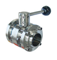 3-PC Sanitary Welded Butterfly Valve