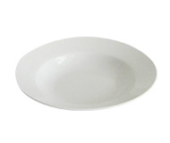 White Porcelain Soup Plate Set