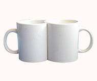 Sublimation Coated Couple Mug